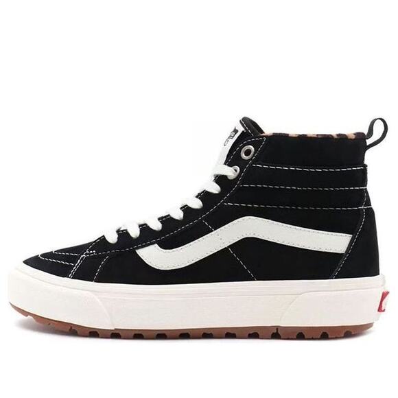 VANS MEN\'S 8 SK8 HI MTE 1 BOOTS BLACK LEOPARD NIB